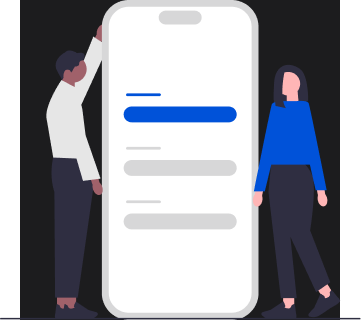 Abstract image of servers